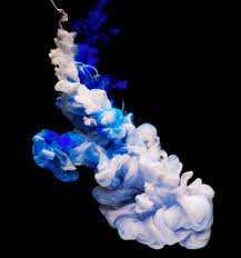 white and blue smoke 3D wallpaper, art ...