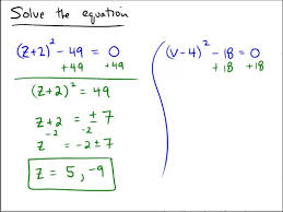 Solving A Quadratic Equation Using The