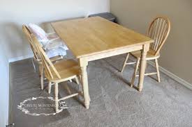 Oak Chairs And Kitchen Table Makeover