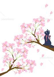 桜と木に登った猫のイラスト イラスト素材 [ 6361694 ] - フォトライブラリー photolibrary