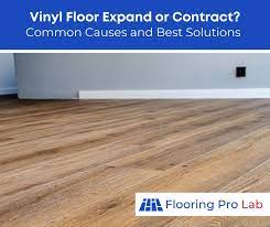 does vinyl flooring expand or contract