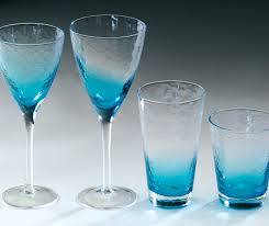 32 Piece Vidrio Blue Glassware Set Le