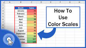 how to use color scales in excel