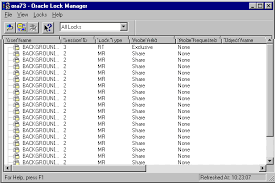 using oracle lock manager