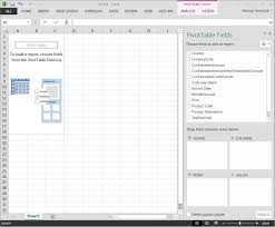 excel pivot tables with erp software