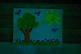 Glow in the dark paints are charged by either the sun or artificial indoor lighting, and the strength of the glow can depend on the strength of the initial charge. Easy Diy Glow In The Dark Paint For Kids Life Over C S