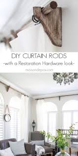 diy curtain rods restoration hardware