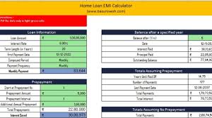 home loan emi calculator 2023