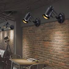 Mont Modern Industrial Adjustable Wall Lamp Warmly