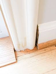 add a plinth block to door trim for a