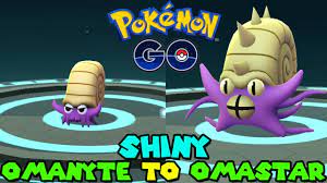 Evolving SHINY OMANYTE TO SHINY OMASTAR IN POKEMON GO - YouTube