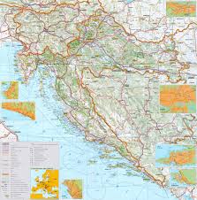 The country's population is 4.28 million, most of whom are croats. Large Detailed Map Of Croatia With Cities And Towns