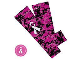 Digital Camo Ribbon Arm Sleeves Pink