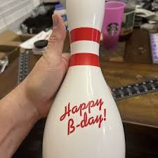 bowling pin happy birthday themed amf