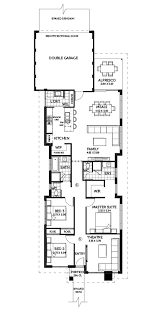 Narrow Lot Small Block House Plans