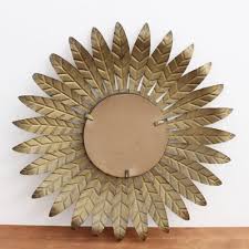 spanish gilt metal sunburst mirror