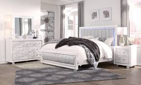 4 piece bedroom sets : Global Furniture Santorini 4 Piece Bedroom Set In White