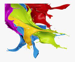 colour splash paint png multi colour