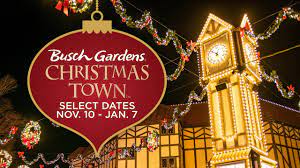 busch gardens christmas town guide 2023