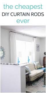 Alternatively, use a golf club, baseball bat, or even fishing gear. The Cheapest Diy Curtain Rods Ever Lovely Etc