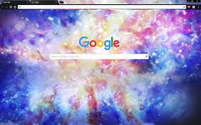 rainbow galaxy google chrome theme
