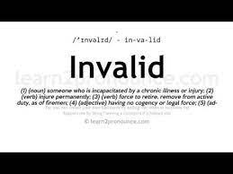 unciation of invalid definition