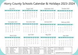 horry county s calendar