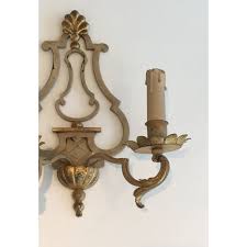 Vintage Wrought Iron Wall Lamps 1940