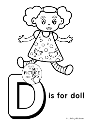 Words are made up of letters. Letter D Coloring Pages Of Alphabet D Letter Words For Kids Printable Coloing 4kids Com