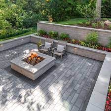 ideal patio size for a fire pit how