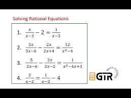 Solving Rational Equation General