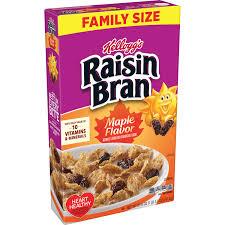 raisin bran maple flavor cereal