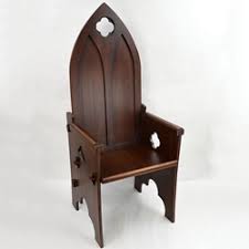 gothic meval high back chair
