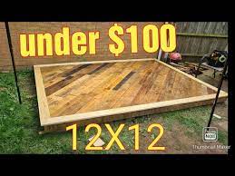 How To Build A Deck Diy Pallet Wood