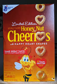 honey nut cheerios with happy heart