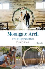 diy moon gate arch for wedding or