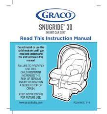 Graco Snugride 30 User Manual English
