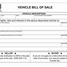 Auto Bill Of Sales Template Motor Vehicle Bill Sale Bill Sale