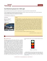 fault monitoring system for traffic light