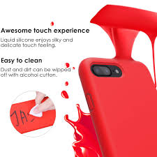 After cleaning it with a soapy solution, the user can rub the case with a soft, dry cloth and then leave the case to dry. Iphone 8 Plus Case Iphone 7 Plus Case Jasbon Liquid Silicone Phone Case With Free Screen Protector Gel Rubber Shockproof Cover Full Protective Case For Apple Iphone 8 Plus Iphone 7 Plus Buy
