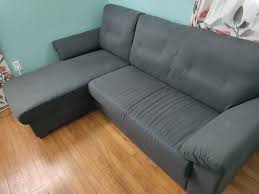ikea knisling sofa with chaise ebay