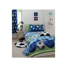 football soccer blue duvet cover sets