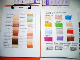 Copic Prismacolor Markers Color Charts B A Photo On