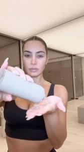 kim kardashian posts no makeup tiktok