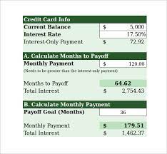 Maybe you would like to learn more about one of these? Free 9 Sample Credit Card Payment Calculator Templates In Excel