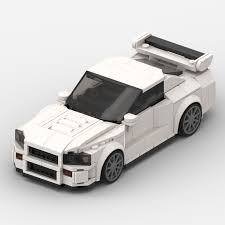 lego moc 1999 nissan skyline gtr r34 by