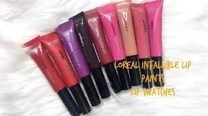 loreal infallible lip paints lip