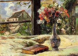 It is also associated with purity because it rises unsullied from the mud. Vase Of Flowers And Window By Paul Gauguin Paintings Reproductions Allpaintingsstore Com