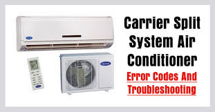 Carrier Split Air Conditioner Ac Error Codes Troubleshooting