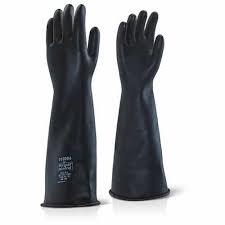 heavy duty rubber blast cabinet gloves